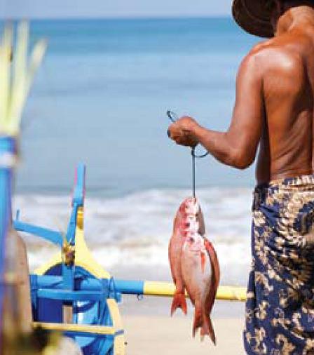 Рыбак на Бали