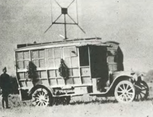 Передающая мобильная станция американской армии первой мировой войны