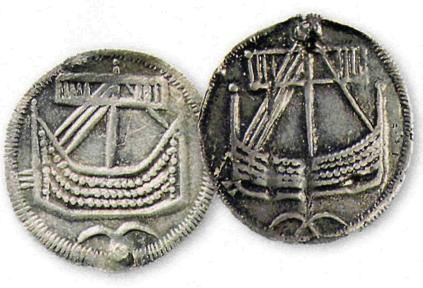 Серебрянный монеты викингов