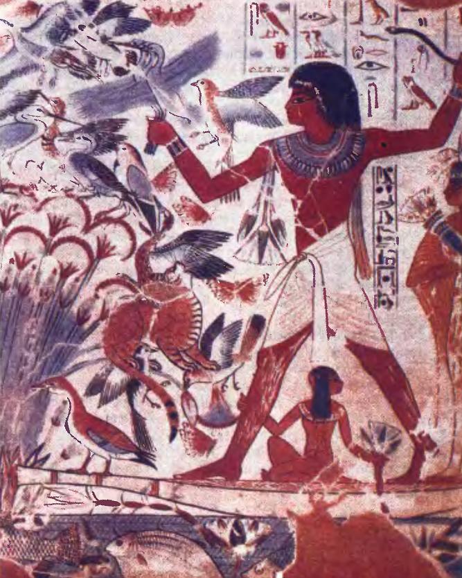 Фреска с гробницы в Фивах. XIV век до н. э.